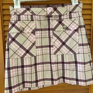 NWT Free People Plaid Mini Skirt